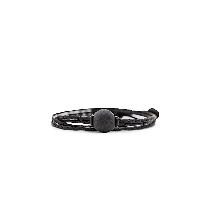 Foto von Leder-Armband Black Pearl Leather